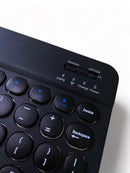 Kit Teclado e Mouse Bluetooth Colorido Ultra Fino