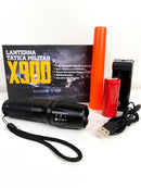 Lanterna Portátil Led Recarregável X900