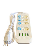 EXTENSÃO ELÉTRICA 2 METROS 4 BOCAS + 4 BOCAS USB