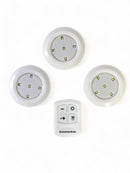 Kit 3 Lâmpadas Led Com Controle Sem Fio