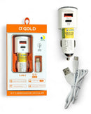 Kit Carregador + Cabo Turbo Automotivo 40W GOLD