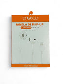 Fone de Ouvido IOS Gold Com Fio FN-A18