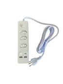 Extensão 3 BOCAS + USB + Tipo C