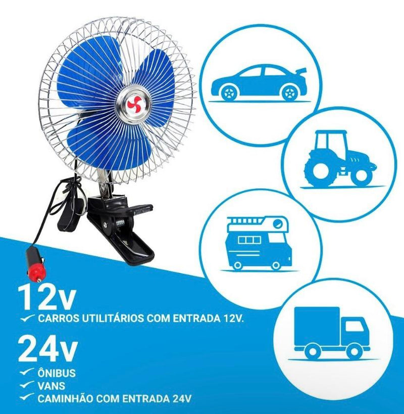 Ventilador Automotivo 12V