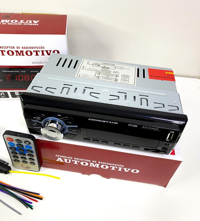 Som Automotivo Ketchup Com Bluetooth