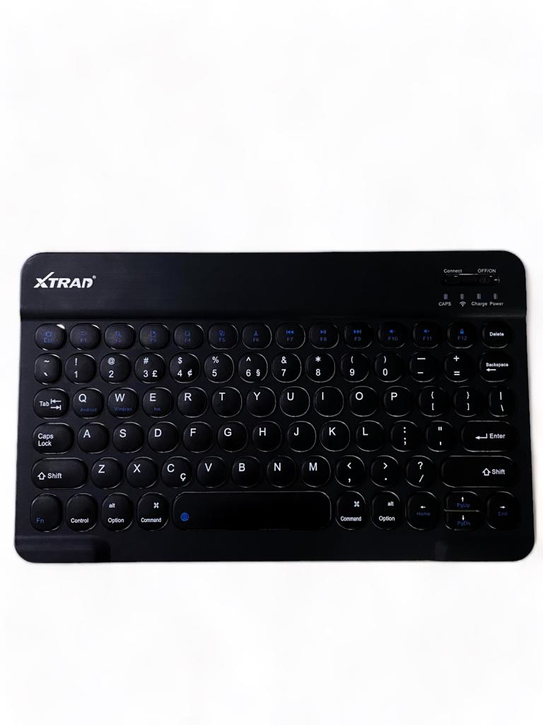 Kit Teclado e Mouse Bluetooth Colorido Ultra Fino