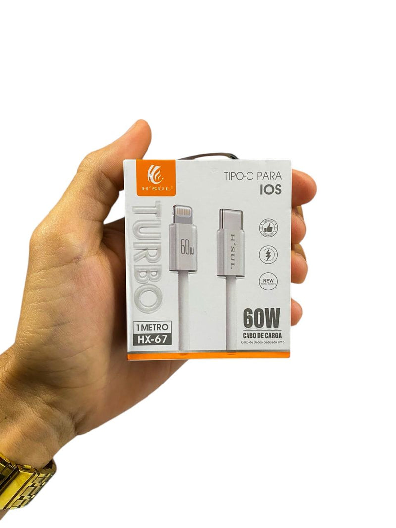 CABO TIPO C PARA IOS H'SUL HX-67 60W