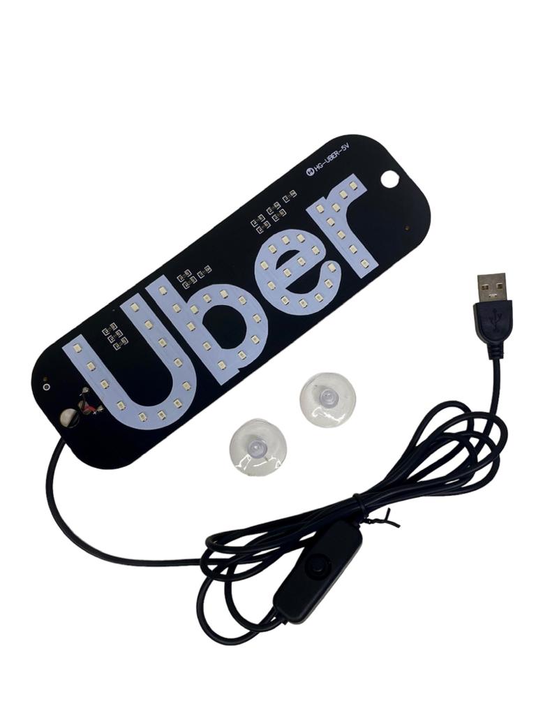 Placa Refletiva Uber
