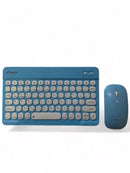 Kit Teclado e Mouse Bluetooth Colorido Ultra Fino