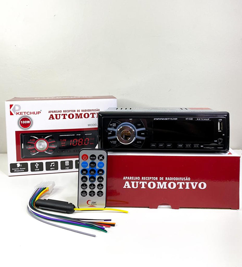 Som Automotivo Ketchup Com Bluetooth