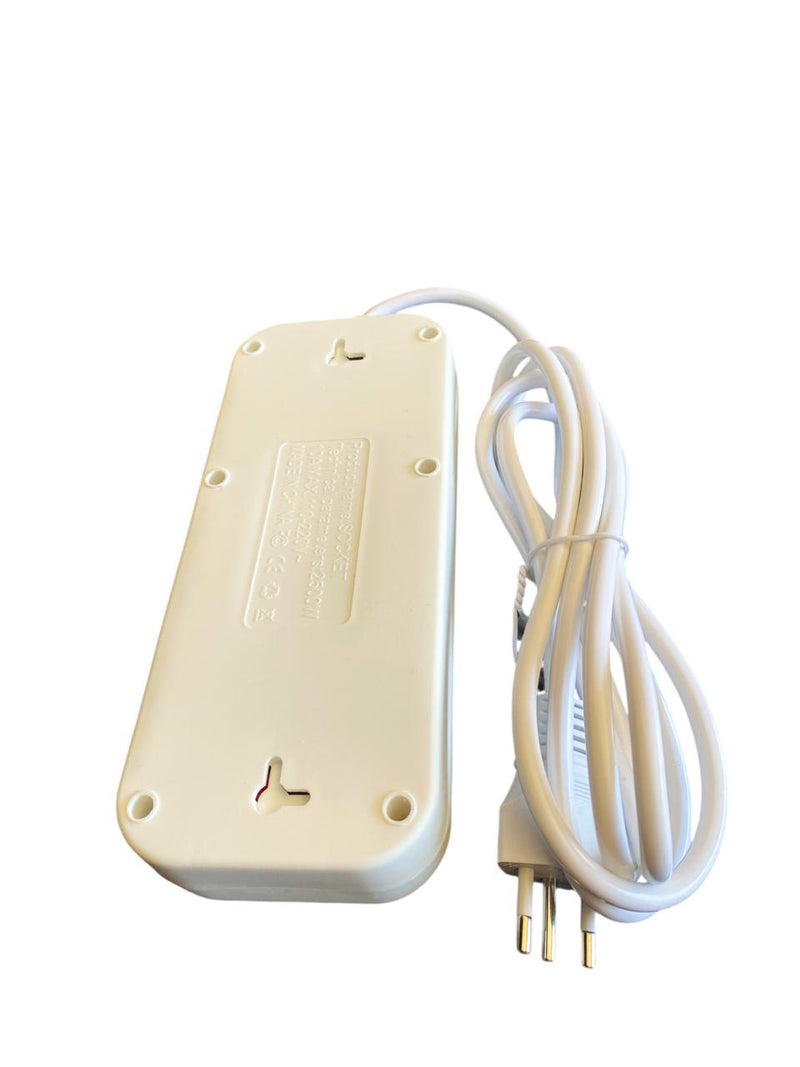 EXTENSÃO ELÉTRICA 2 METROS 4 BOCAS + 4 BOCAS USB