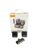 PAR DE MICROFONES LAPELA GOLD MCF-27 TIPO C MAGNÉTICO COM REDUÇÃO DE RUÍDO