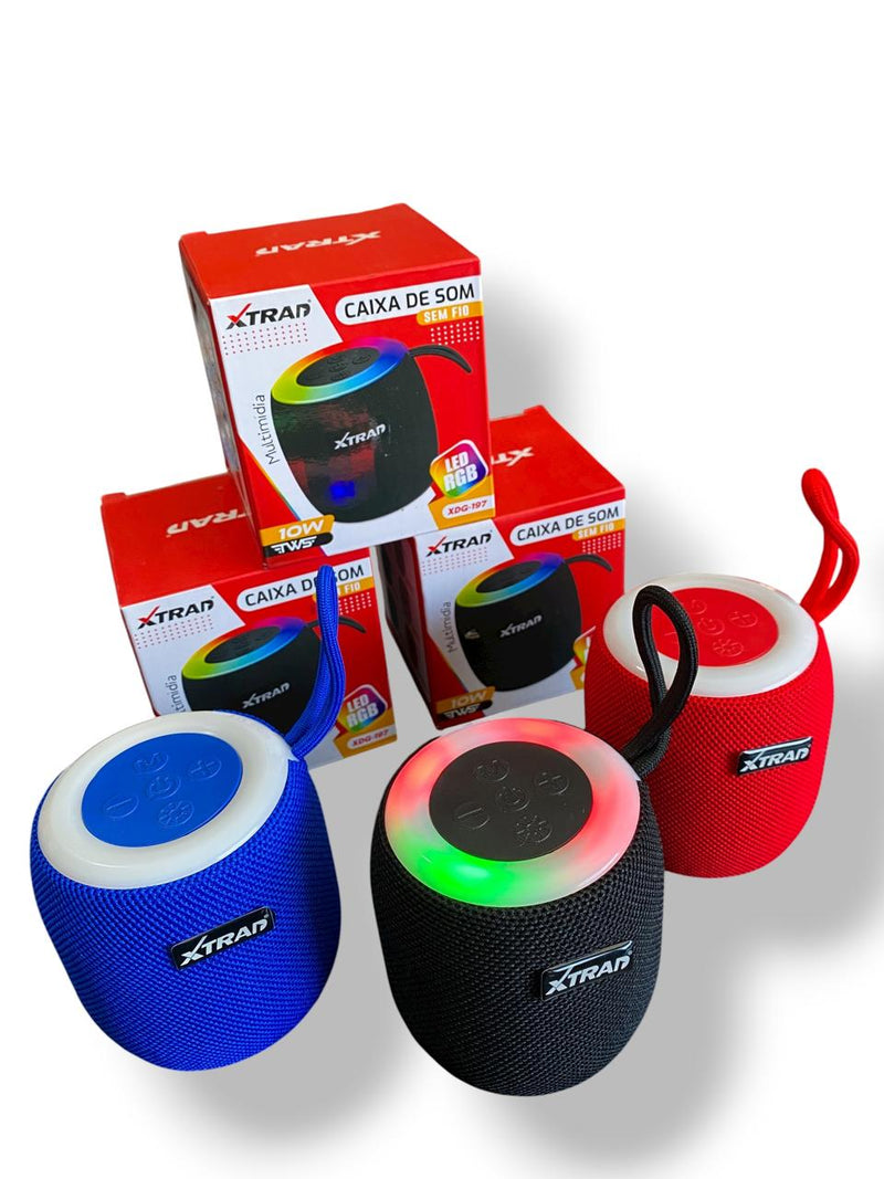 CAIXA DE SOM XTRAD LED RGB BLUETOOTH XDG-197