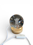 LUMINÁRIA BOLA DE CRISTAL 3D ÁTOMO