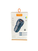 KIT CARREGADOR VEICULAR TURBO 60W GOLD TIPO C - TIPO C CJ13