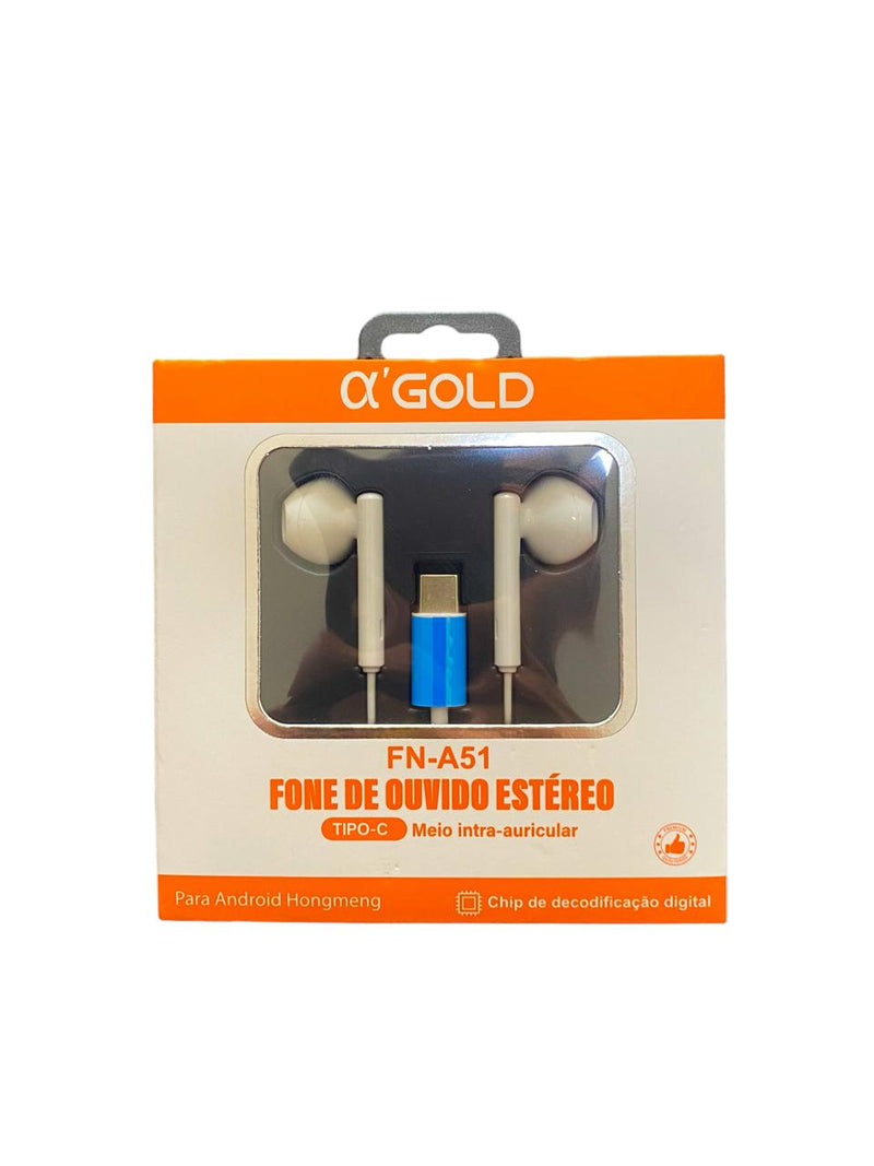 Fone de Ouvido Tipo C GOLD FN-A51