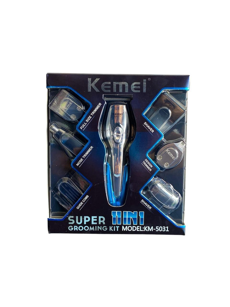 Máquina de Barbear e Acabamento 11 em 1 KEMEI KM-5031