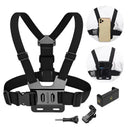 SUPORTE DE PEITO AJUSTÁVEL PARA CELULAR E CÂMERA