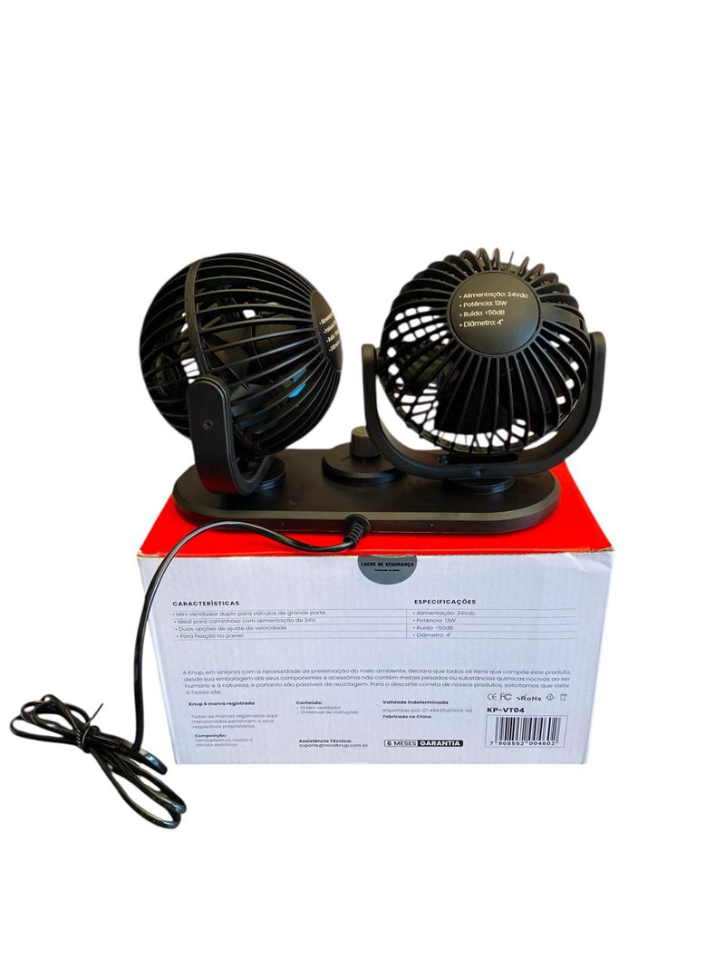 VENTILADOR DUPLO AUTOMOTIVO 24V KNUP