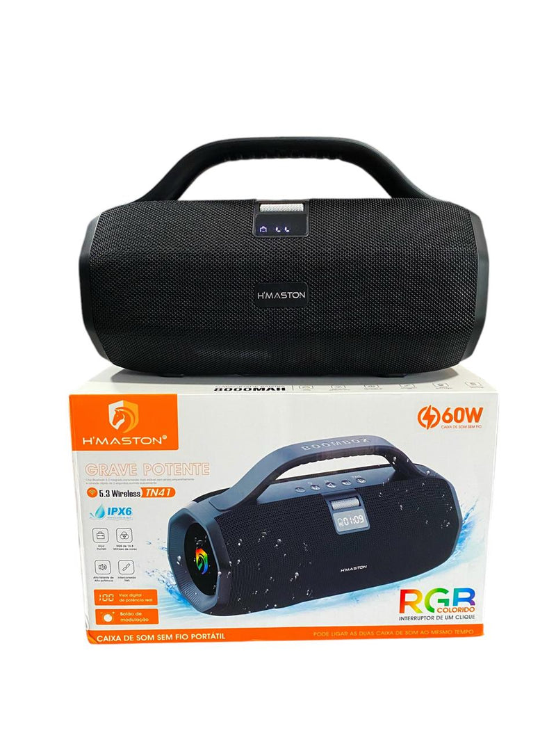 Caixa de Som Hmaston 60W TN41 Com Grave Potente