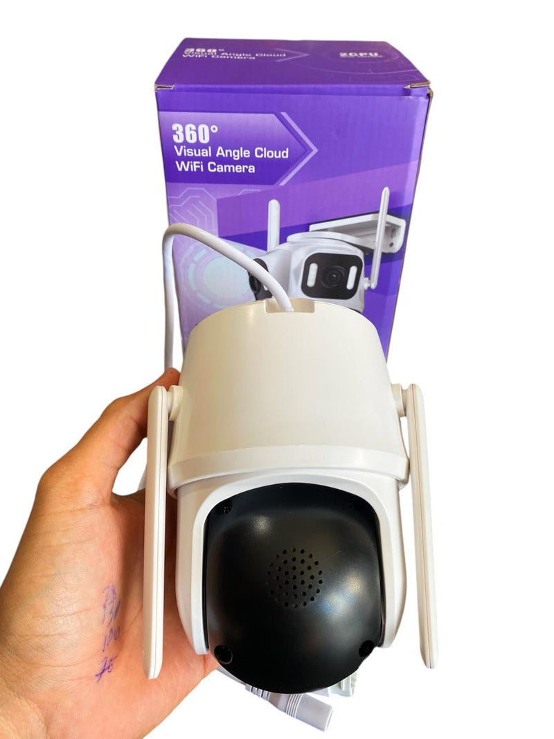 CÂMERA WIFI 3 LENTES EXTERNA A PROVA D’’ÁGUA 360