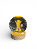 LUMINÁRIA BOLA DE CRISTAL 3D ÁTOMO