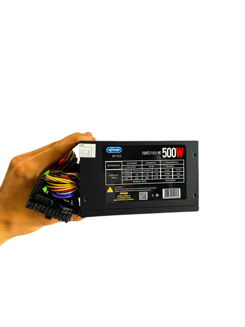 FONTE PARA PC KNUP KP-522 500W