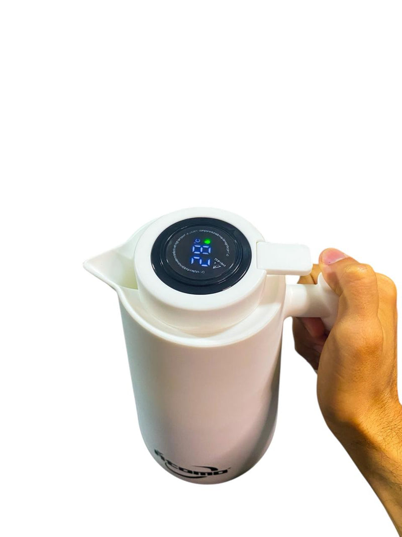 GARRAFA TÉRMICA 1L COM MEDIDOR DE TEMPERATURA
