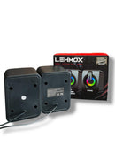 CAIXA DE SOM RGB PARA PC LEHMOX LEY-1917