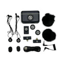 MICROFONE LAPELA HOLLYLAND LARK M2 DUPLO 3 EM 1 USB-C, LIGHTNING E CÂMERA