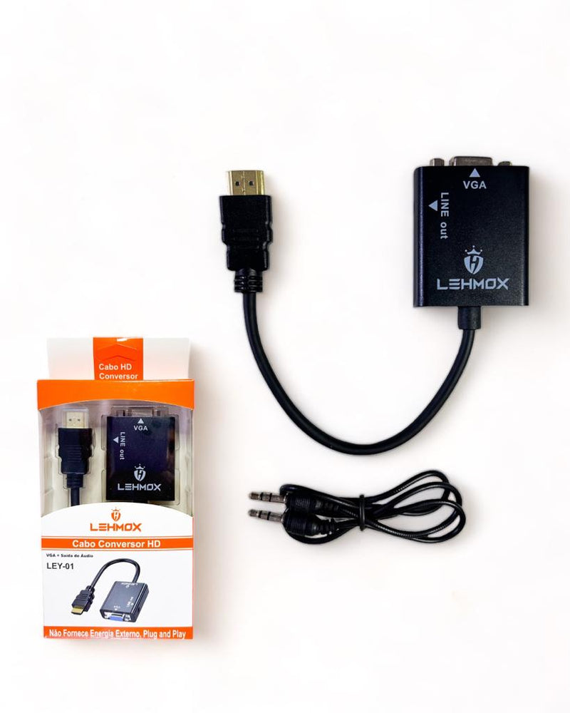 Cabo Conversor HDMI VGA Lehmox LEY-01