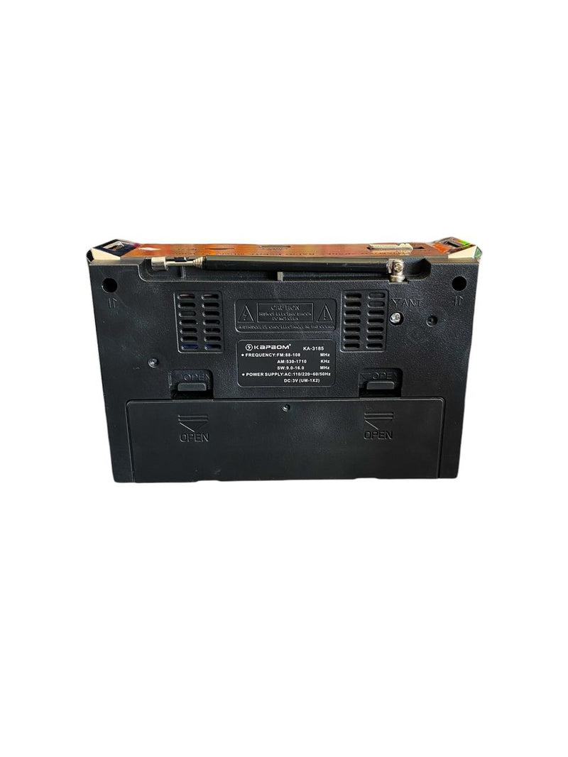 Rádio Retrô FM AM BLUETOOTH Kapbom KA-3185