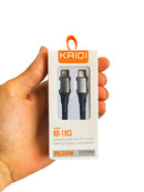 Cabo Turbo USB-C Para LIGHTNING Kaidi 30W