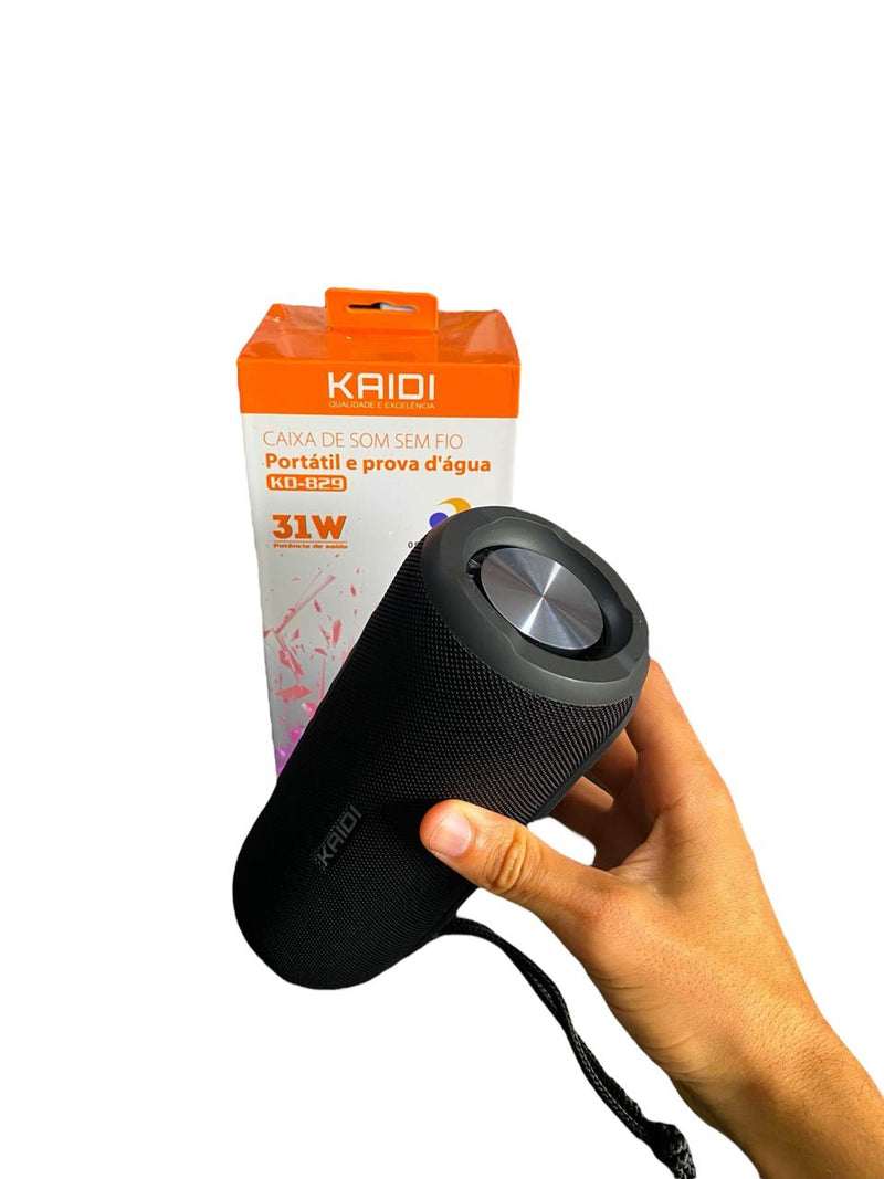 CAIXA DE SOM KAIDI 31W KD-829 IPX7