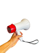 Megafone Recarregável Com Sirene e Gravador