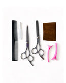 Kit Tesouras e Acessórios Para Barbeiro