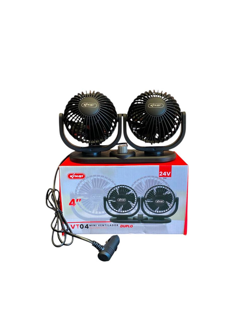 VENTILADOR DUPLO AUTOMOTIVO 24V KNUP