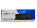TECLADO LED RGB COM FIO ATE-G107
