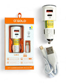 Kit Carregador + Cabo Turbo Automotivo 40W GOLD