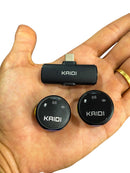 PAR DE MICROFONES LAPELA KAIDI P4-C MAGNÉTICO PARA TIPO-C