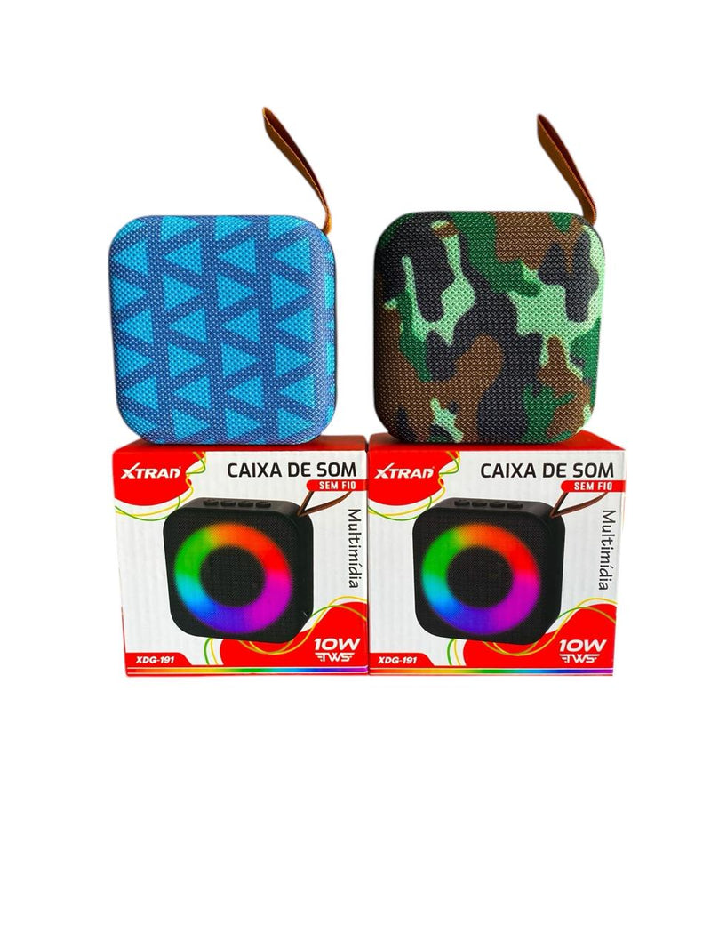 CAIXA DE SOM LED BLUETOOTH XTRAD XDG-191 10W