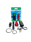 LANTERNA DE SEGURANÇA PARA BICICLETA ONISTEK RECARREGÁVEL