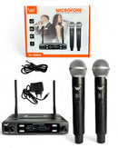 Microfone Duplo Profissional Sem Fio Altomex M-998W