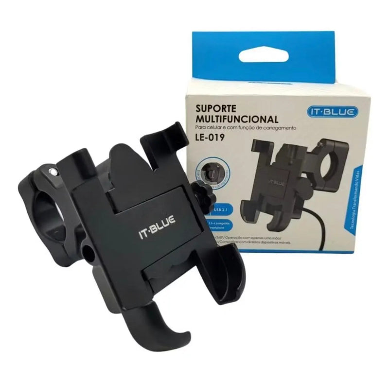 Suporte De Celular Para Moto Com Carregador