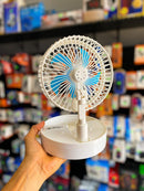 VENTILADOR PORTÁTIL REGULÁVEL COM SUPORTE PARA CELULAR