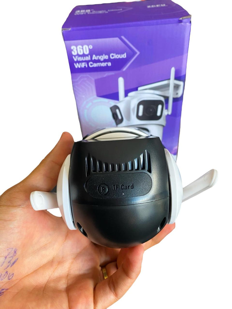 CÂMERA WIFI 3 LENTES EXTERNA A PROVA D’’ÁGUA 360