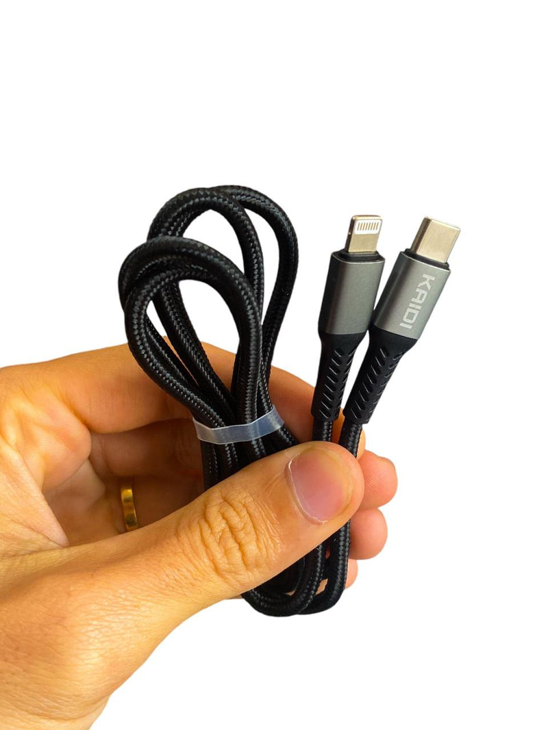 Cabo Turbo USB-C Para LIGHTNING Kaidi 30W