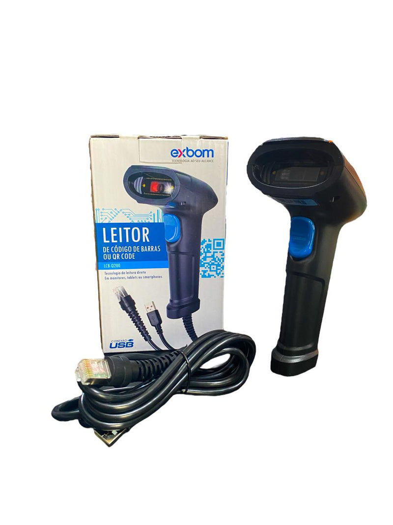 Leitor de Código de Barras e QR CODE Exbom