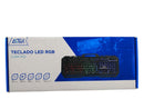 TECLADO LED RGB COM FIO ATEK