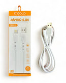 Cabo de Carregador IOS Gold 5.0A